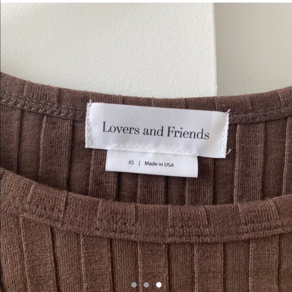 Brown Ribbed Long Sleeve - Picture 2 of 3